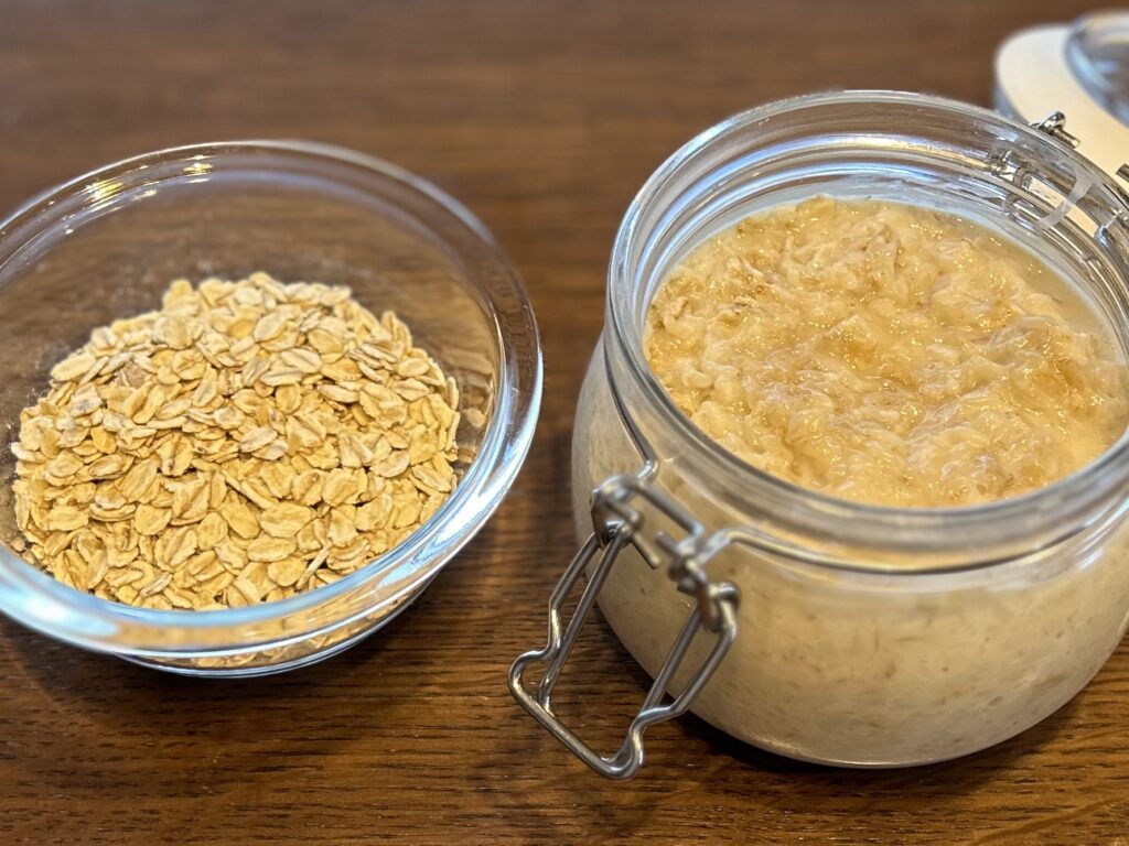 オートミールとオートミール麹完成品