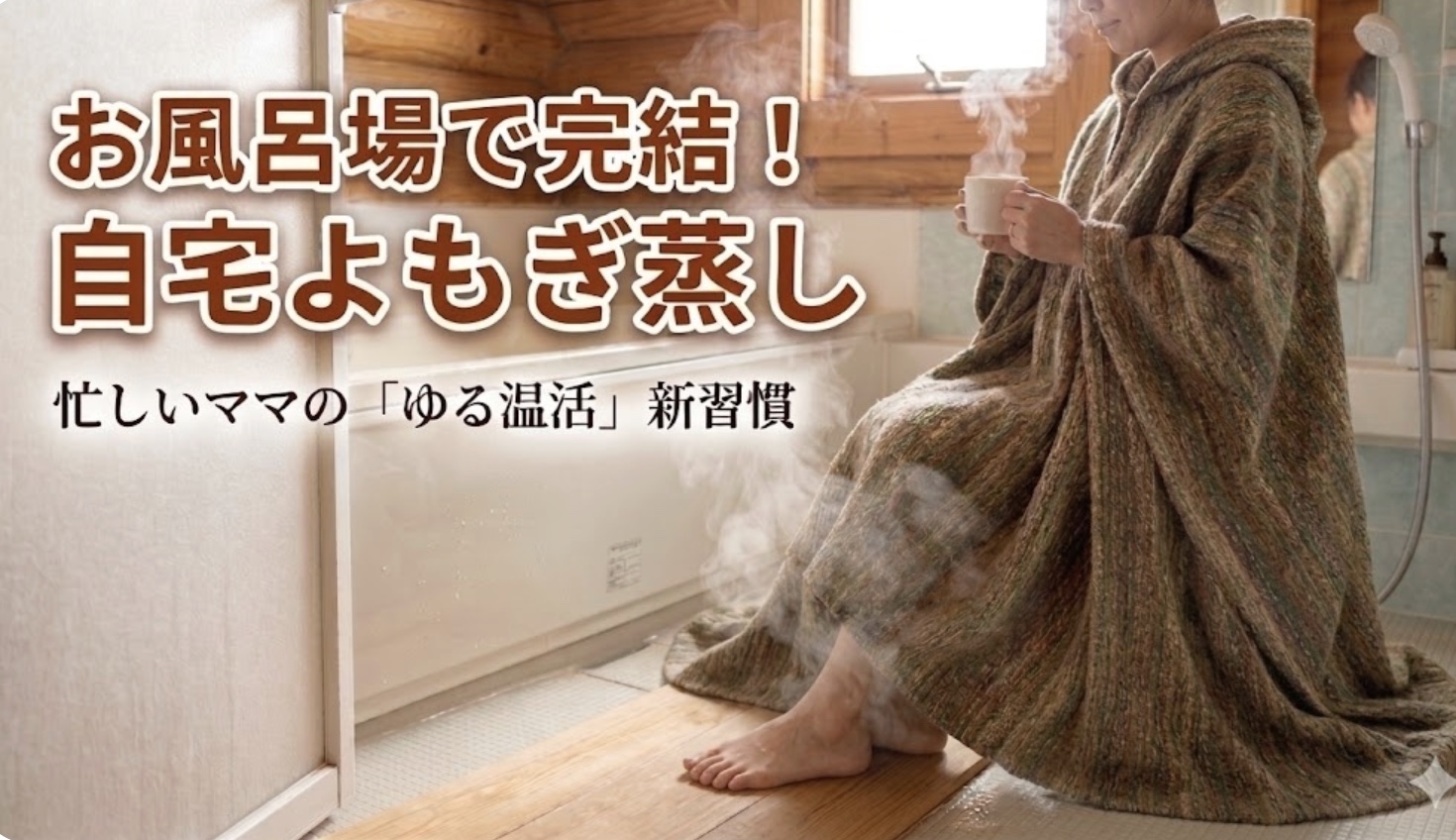 お風呂場で完結！よもぎ蒸しで「ゆる温活」